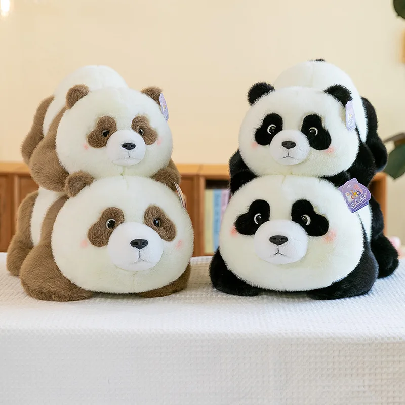 Echte Baby Panda Plüsch Puppe HuaHua Gewichtete Partikel Stofftiere Simulation Tier Bär Zimmer Dekor Kissen Weihnachten Geschenke