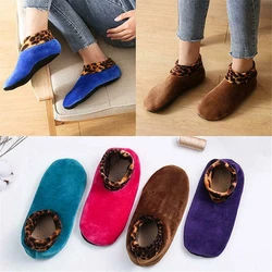 Indoor Non Slip Thermal Socks Slipper Men Women Knitted Slipper Socks Warm Fleece Cozy Fuzzy Socks Winter Indoor Bedroom Slipper