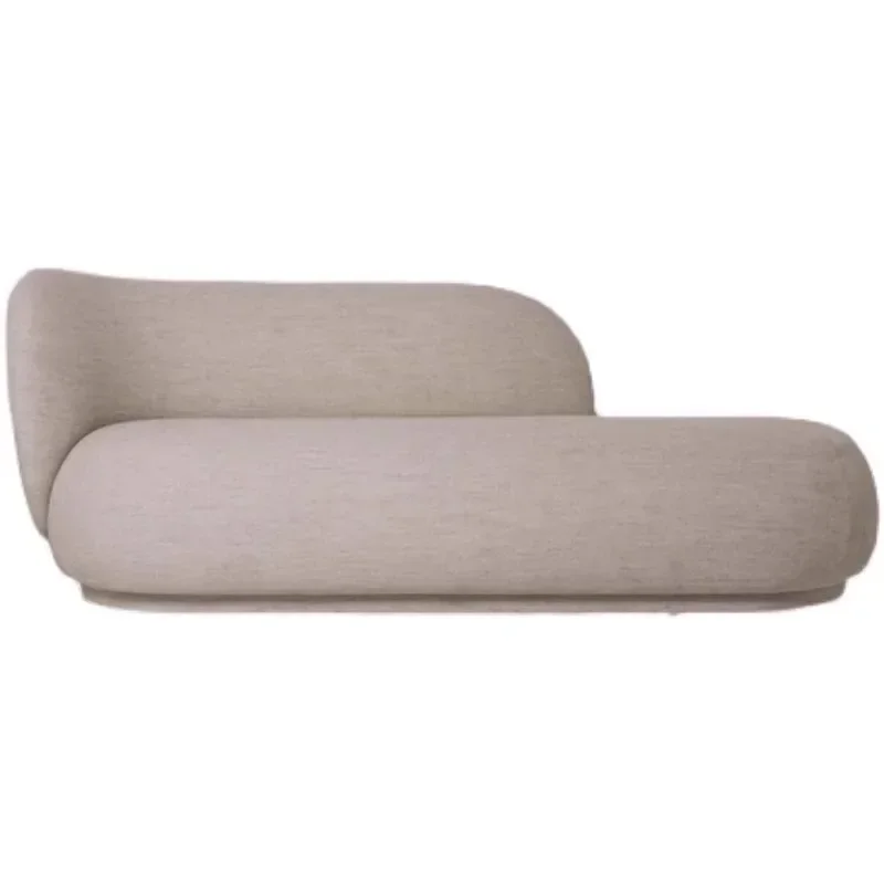 Nordic light luxury sofa, designer creative hotel bed and breakfast living room balcony sofa, reception curved sofa