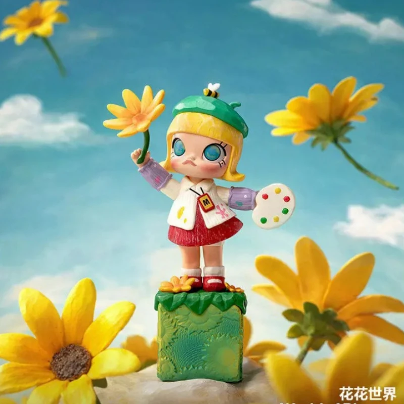 

Genuine POP MART MOLLY Scenery Along The Way 20th Anniversary Series Blind Box Toys Action Figure Decorative Surprise Gifts