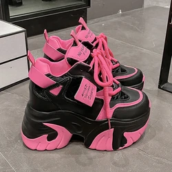 Zapatillas deportivas de plataforma alta para Mujer, zapatos vulcanizados de suela gruesa, 10CM, 2023