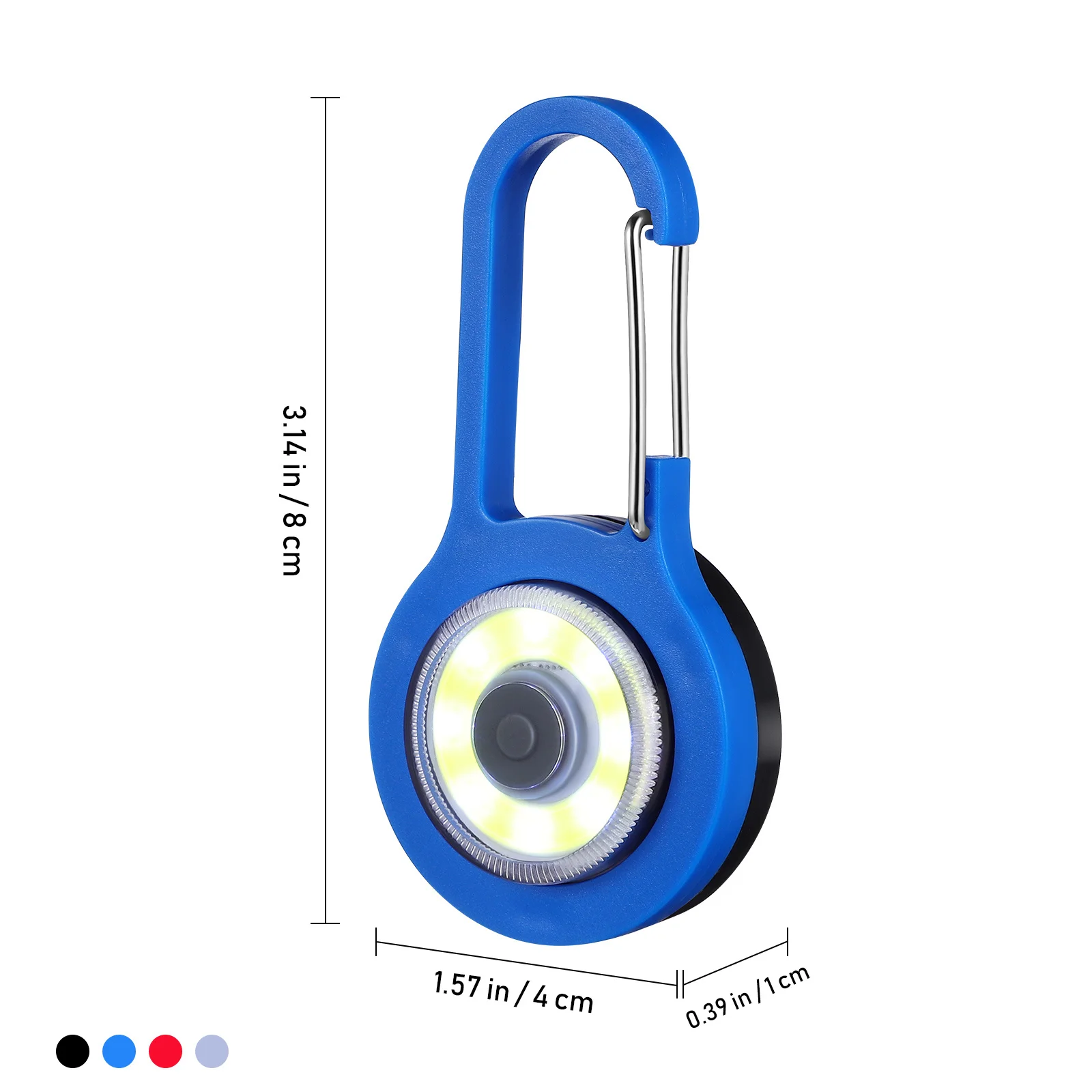 4 قطعة سلسلة المفاتيح ضوء مصباح يدوي صغير مع هوك قوي للتخييم في الهواء الطلق المشي لمسافات طويلة مصباح يدوي صغير محمول متعدد الوظائف
