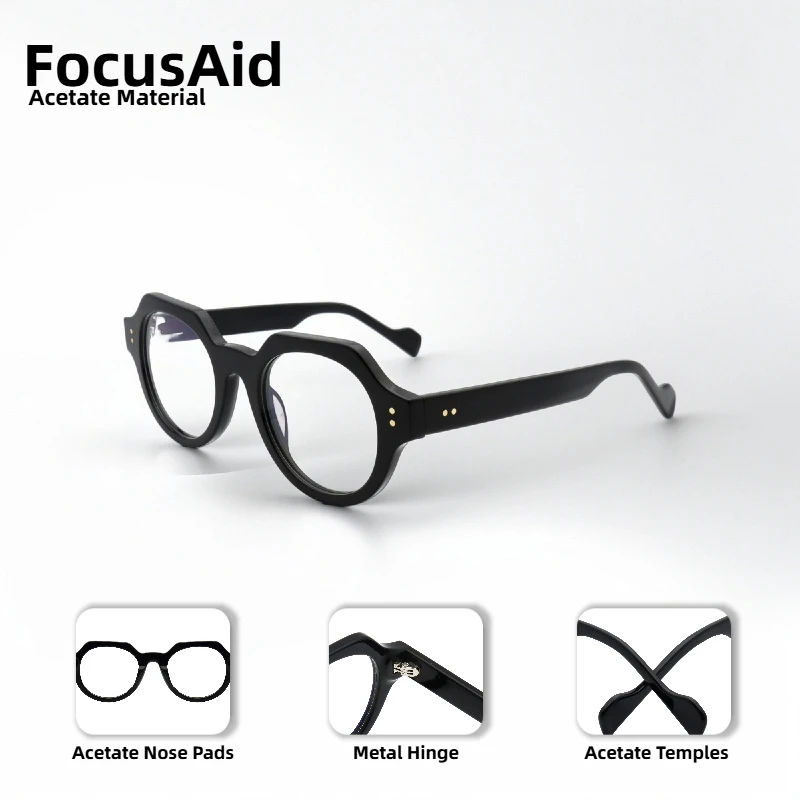

Fashion Retro Women's Optical Glasses High Quality Acetate Frames Men's Classic Luxury Rounded Corner Frames Glasses Frames