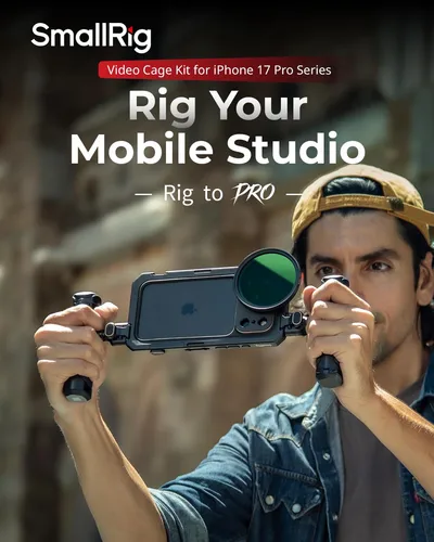 Imagen 2 del producto SmallRig 17 Pro / Pro Max Kit de mano dual móvil para iPhone 17 Pro / Pro Max para manija lateral de control inalámbrico de conteo estable