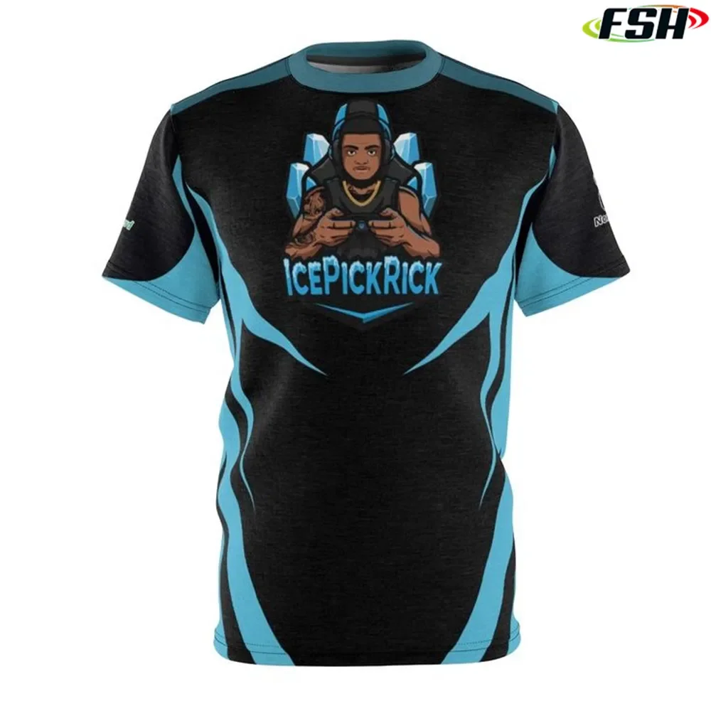 High Quality Custom Logo Team Uniform Sports Quick Dry Polyester All Over Print 3D  Men Training T-shirt