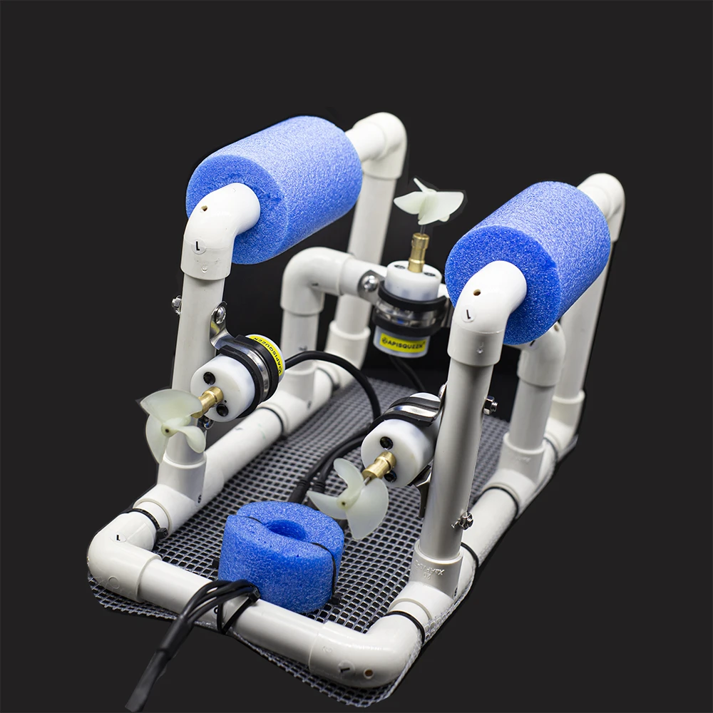 APISQUEEN ROV wired control can control forward, backward, left and right movements and is used for experimental teaching