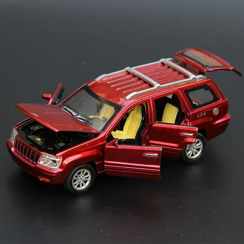 1:32 Grand Cherokee Suv-Legering Automodel Diecast Metalen Speelgoed Off-Road Voertuigen Auto Model Simulatie Geluid En Lichte Kindercadeaus