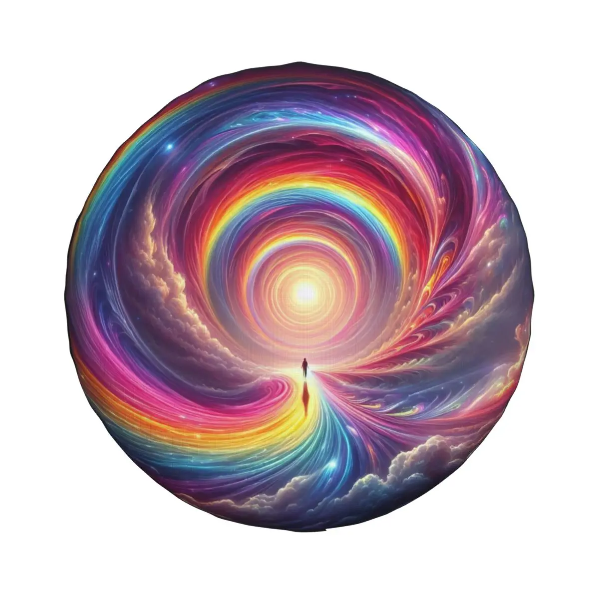 Magical Rainbow Mysterious Spare Tire Cover for Jeep Pajero SUV RV Car Wheel Protectors Accessories 14