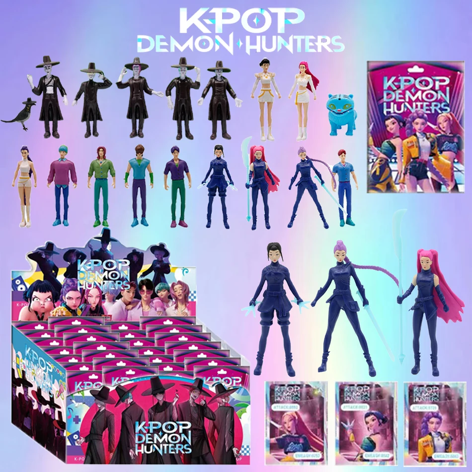 

ГОРЯЧИЙ Kpop фигурка охотника на демонов мультфильм охотники тигр Руми/Мира/Зои фигурка ПВХ настольное украшение модель куклы игрушка детский подарок