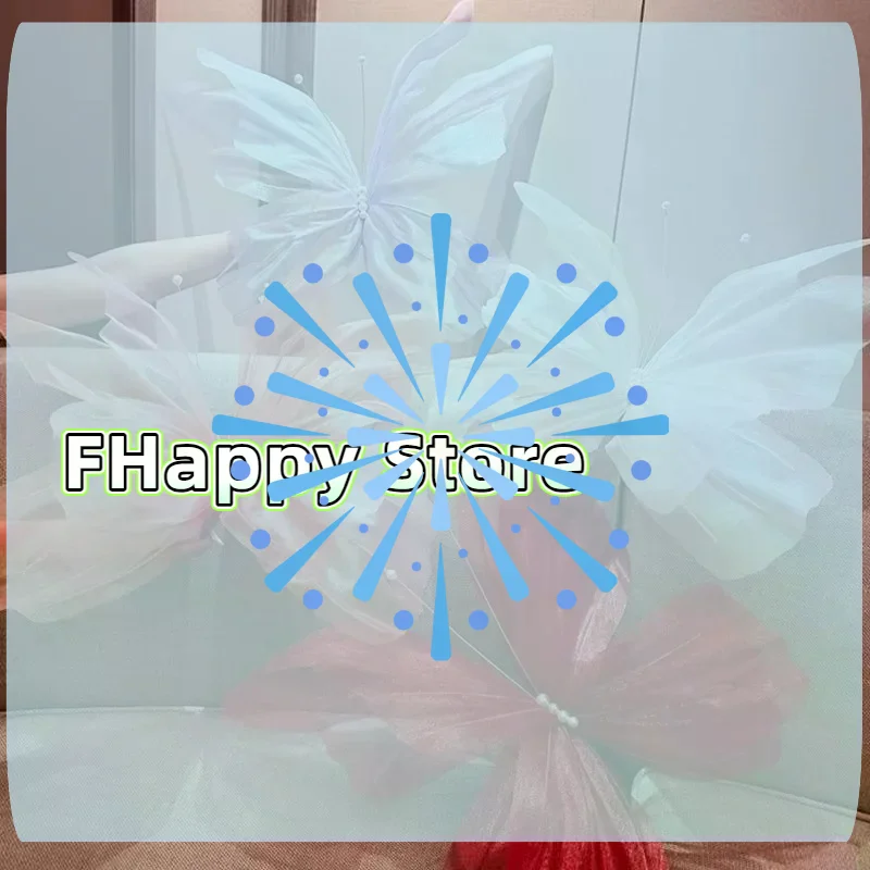 [MA]1Pcs Hollow Large Hanging Gauze Fake Butterfly 50cm Big Simulation Butterfly 3D Outdoor Shopping Mall Wedding Festival Decor
