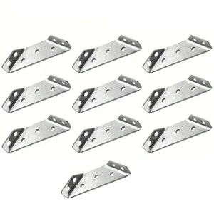 Thickened stainless steel angle code, 90 degrees right angle, fixed support, furniture connectors, 10 pcs, 20 pcs, 40 pcs, 50pcs 6 Main Sales Single for Furniture - №2