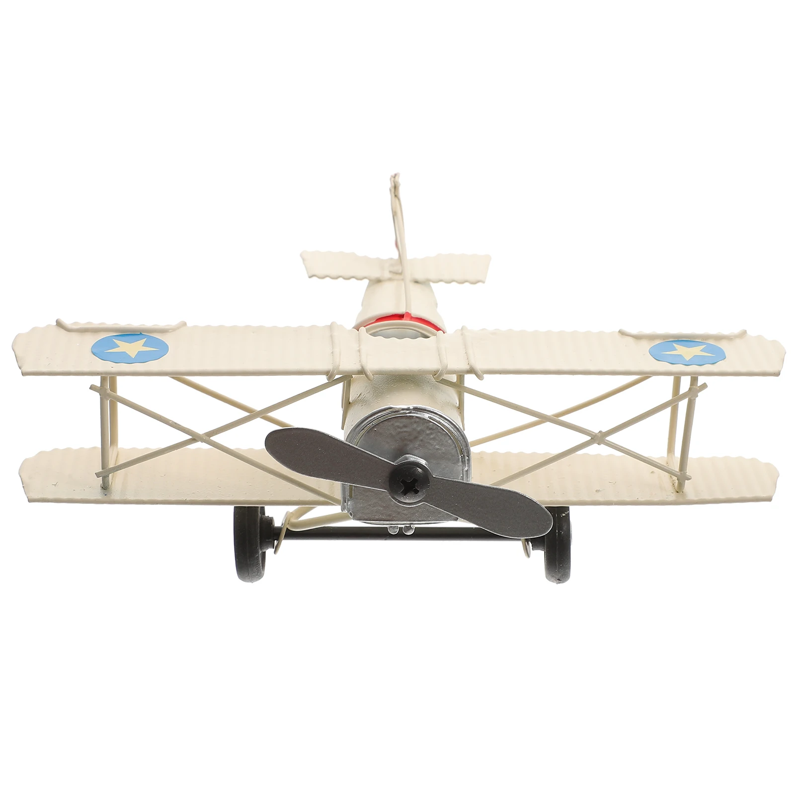 Vintage Metal Airplane Model Retro Iron Aircraft Home Children Room Hanging Decoration Kids Gift Collection