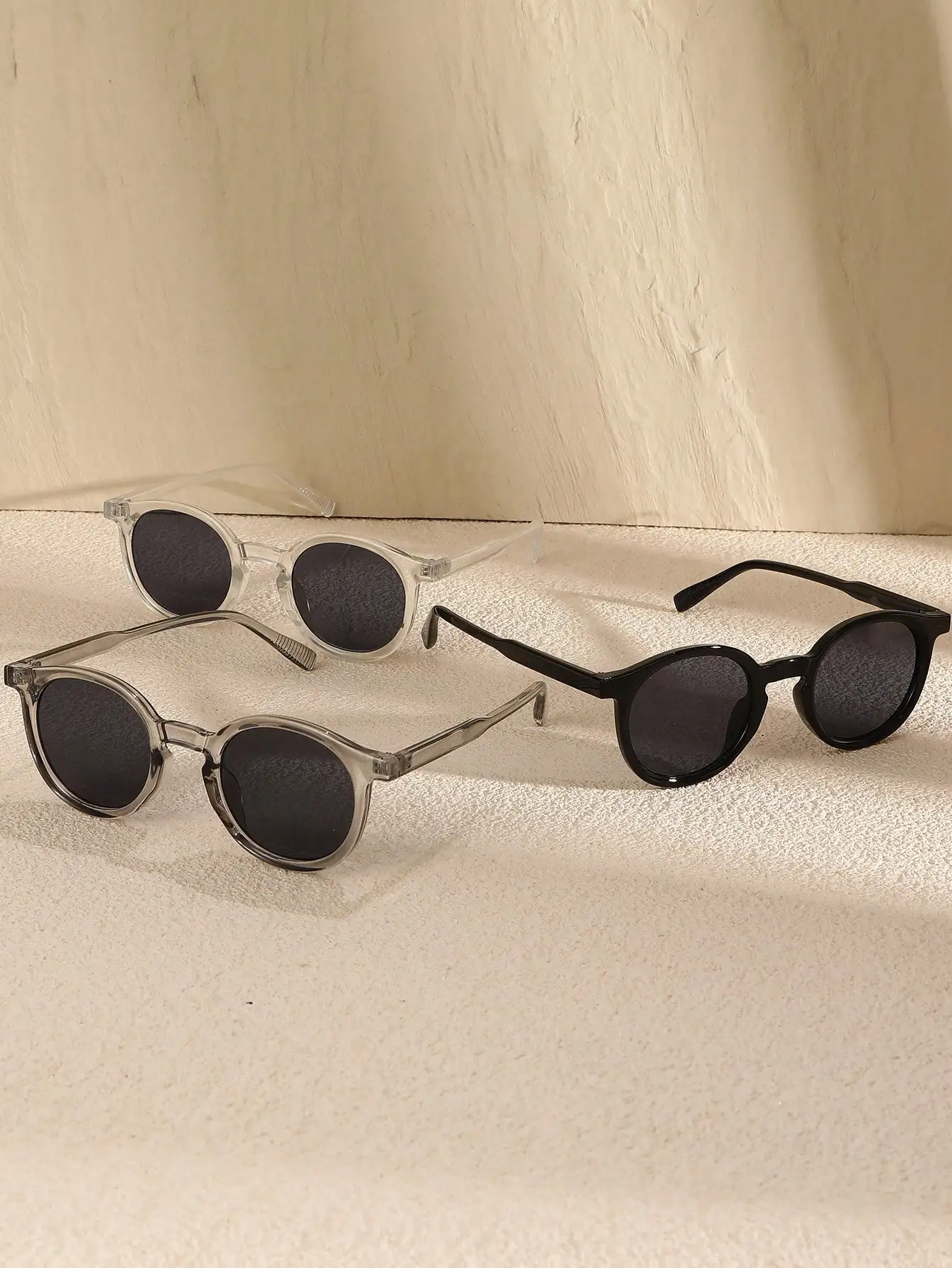 3pcs Classic All-Match Fashion Eyewear Set, Mixed Color Trendy Sunglasses That Never Go Out of Style