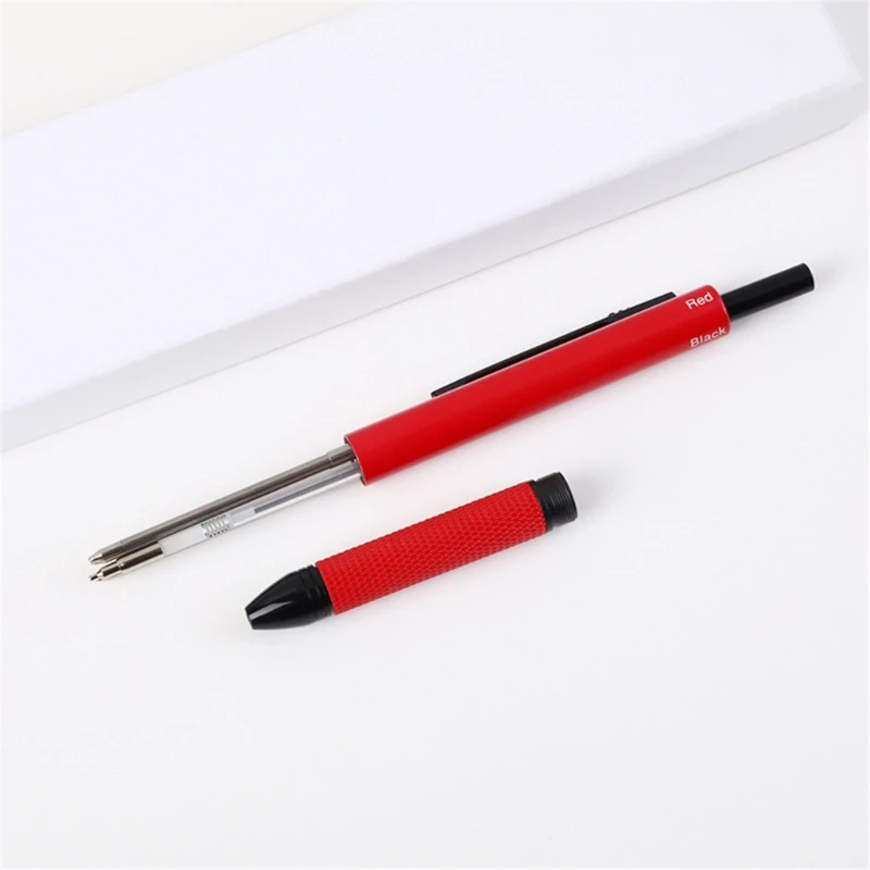 Multicolor Ballpoint Pen 4-Colors-in-1 Multicolor Pen 1.0MM Smooth to Write Retractable Metal Ballpoint Pen for Office