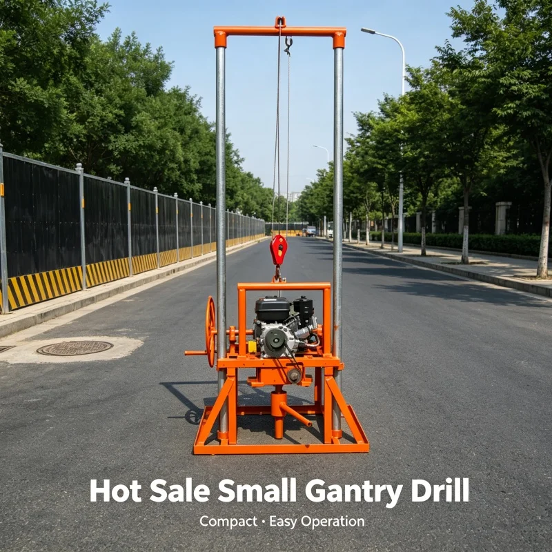 Customized Farmland Gantry Water Well Drilling Rig,Water Well Drilling Rig, Orchard Rural Field Shallow Drilling Machinery