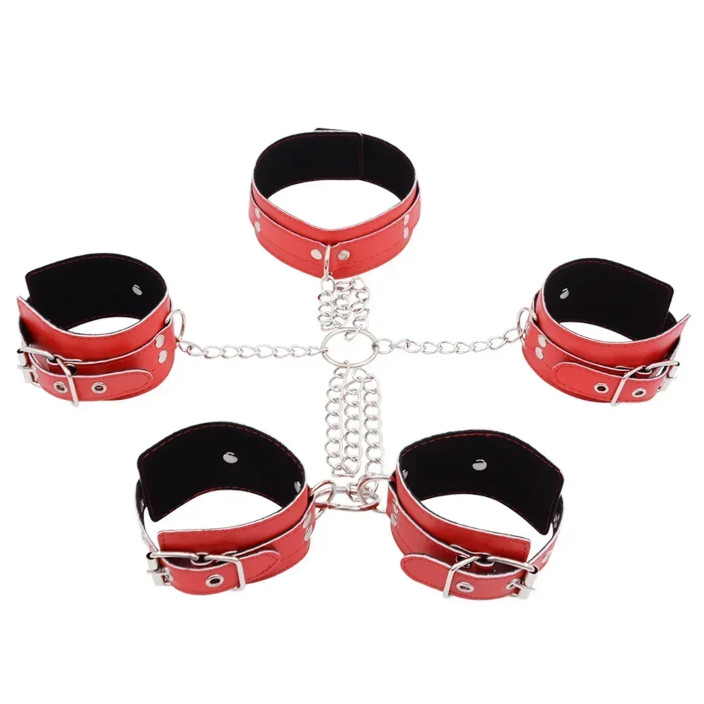 SM Back Self Training Bondage Handcuffs Collar Devices Erotic Chastity Harness Sex Toy Adult Games Fetish Slave Couple Flirting