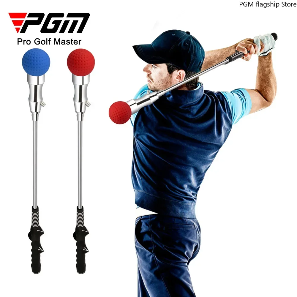 PGM Coach แนะนํา Golf Swing Practice Stick เริ่มต้นอุปกรณ์ฝึกซ้อมกอล์ฟเพลาสแตนเลสยาง Grip HGB002