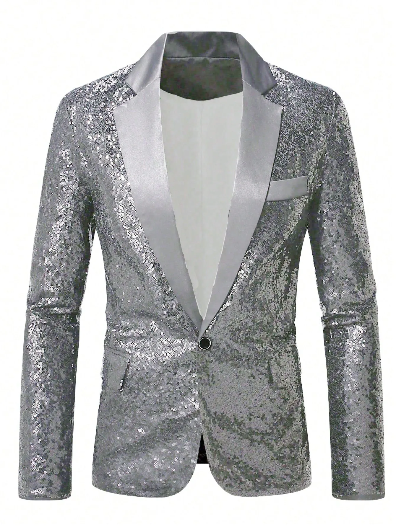 

Мужской блейзер с пайетками, танцевальный костюм, пиджак, разноцветный, на одной пуговице, для вечеринок, клубов, выступлений на сцене