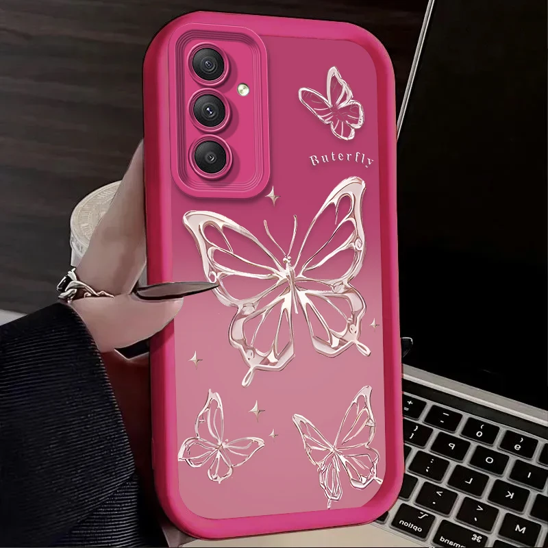 Geavanceerde Vlinder Telefoon Case voor Samsung Galaxy A20 A30 A54 A05 A05S A34 A24 A14 A53 A33 A23 A13 A32 A22 A12 A71 A51 A31 A50