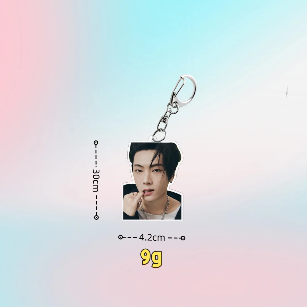 7Pcs KPOP Album ROMANCE : UNTOLD Keychain NI-KI JungWon SUNOO Jay Jake SungHoon Acrylic Keychain Bag Pendant Keyring Fans Gift