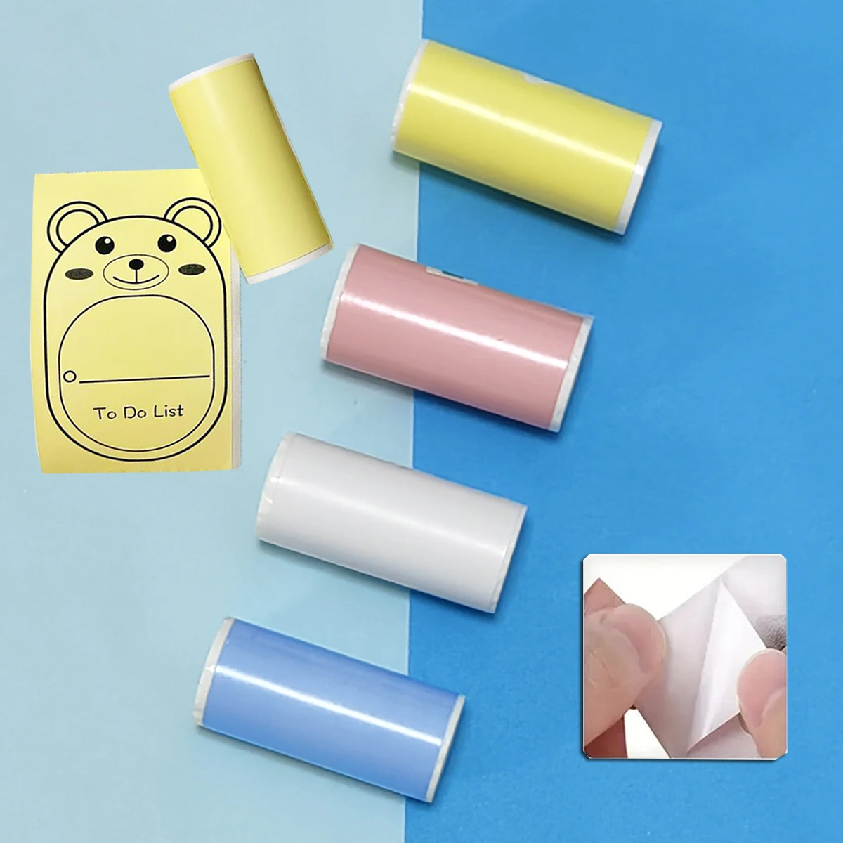 Mini Printer Paper 57 X 25mm Thermal Label Paper ,Sticker, Color Paper, White Self-Adhesive Sticker Paper For Mini Printer