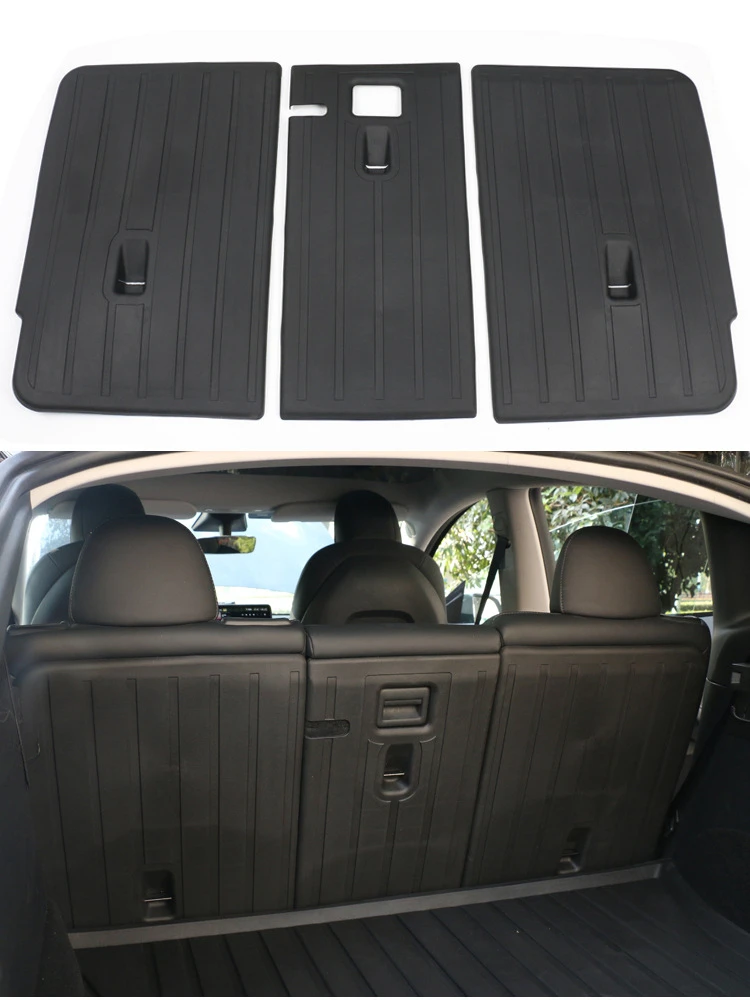 For TesIa model Y boot cushion, rear seat backrest cushion, TPE interior decoration modification accessories