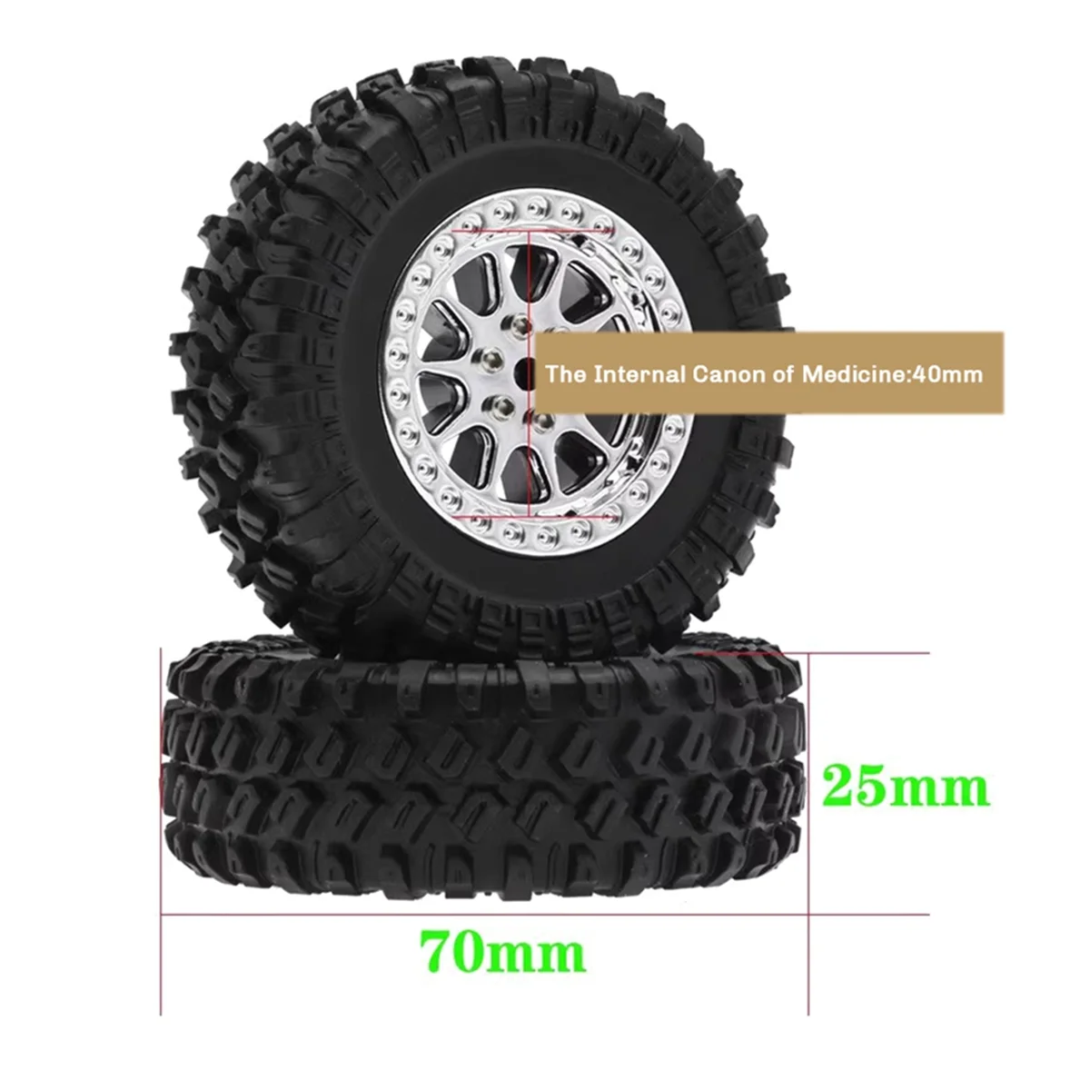 

2sets for MN 1/12 MN90 91 99 99S Climbing RC Car Upgrade Parts Clip In-Tire Cotton Tire Modification