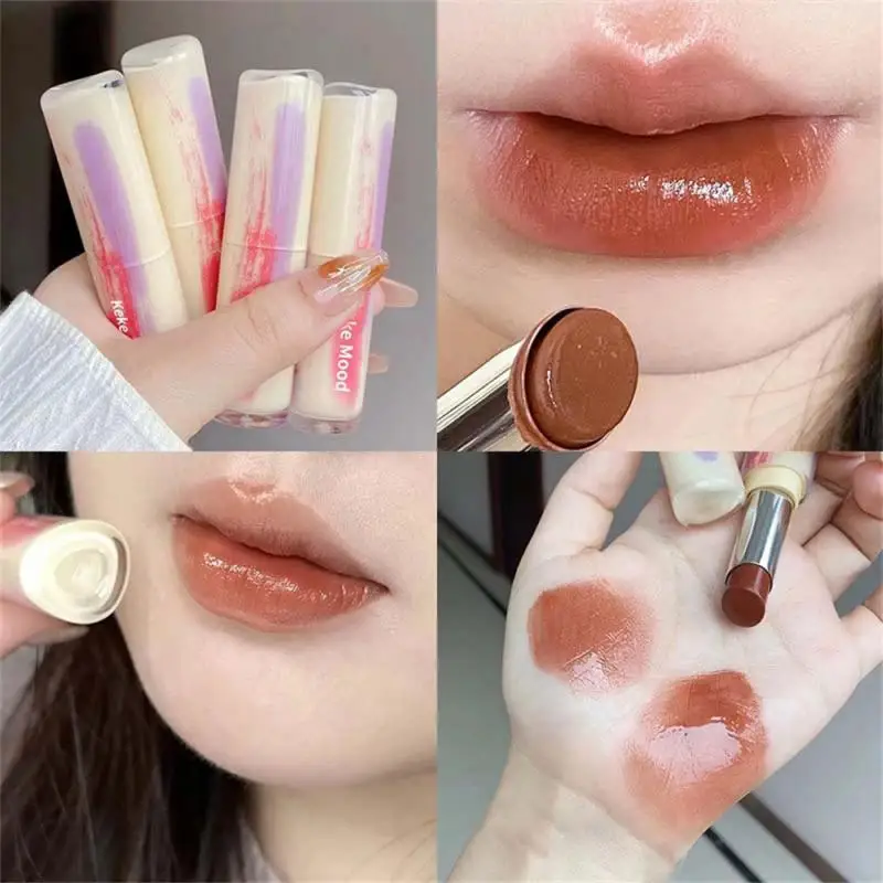 /3pcs Spiegel Lip gloss wasserdicht und schweiß beständig 4 Farbcodes Glas Lippen glasur glatte Wasser glanz Lip glasur feuchtigkeit spendend