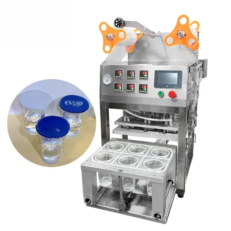 Semi-automatic ice cream cup packaging machine, juice cup sealing machine, dessert cup sealing machine