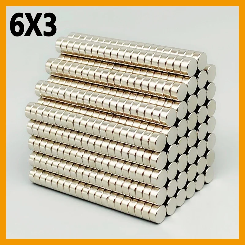 

20/100/500/2000 шт. 6X3 мм магнит круглый холодильник ремесло Diy офисный холодильник кухонная доска небольшой аксессуар 6*3 мм