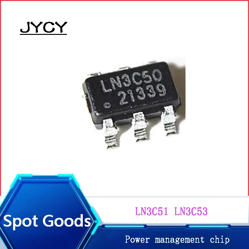 10pcs/lote LN3C50 LN3C51 LN3C53 Original in stock  Power management chip SOT23-6 Fast charging source chip