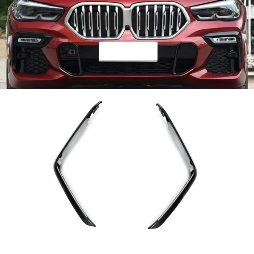 

Front Bumper Grille Trim Bezel Fit 51118092247 51118092248 For BMW G06 X6 M Sport 2020-2023