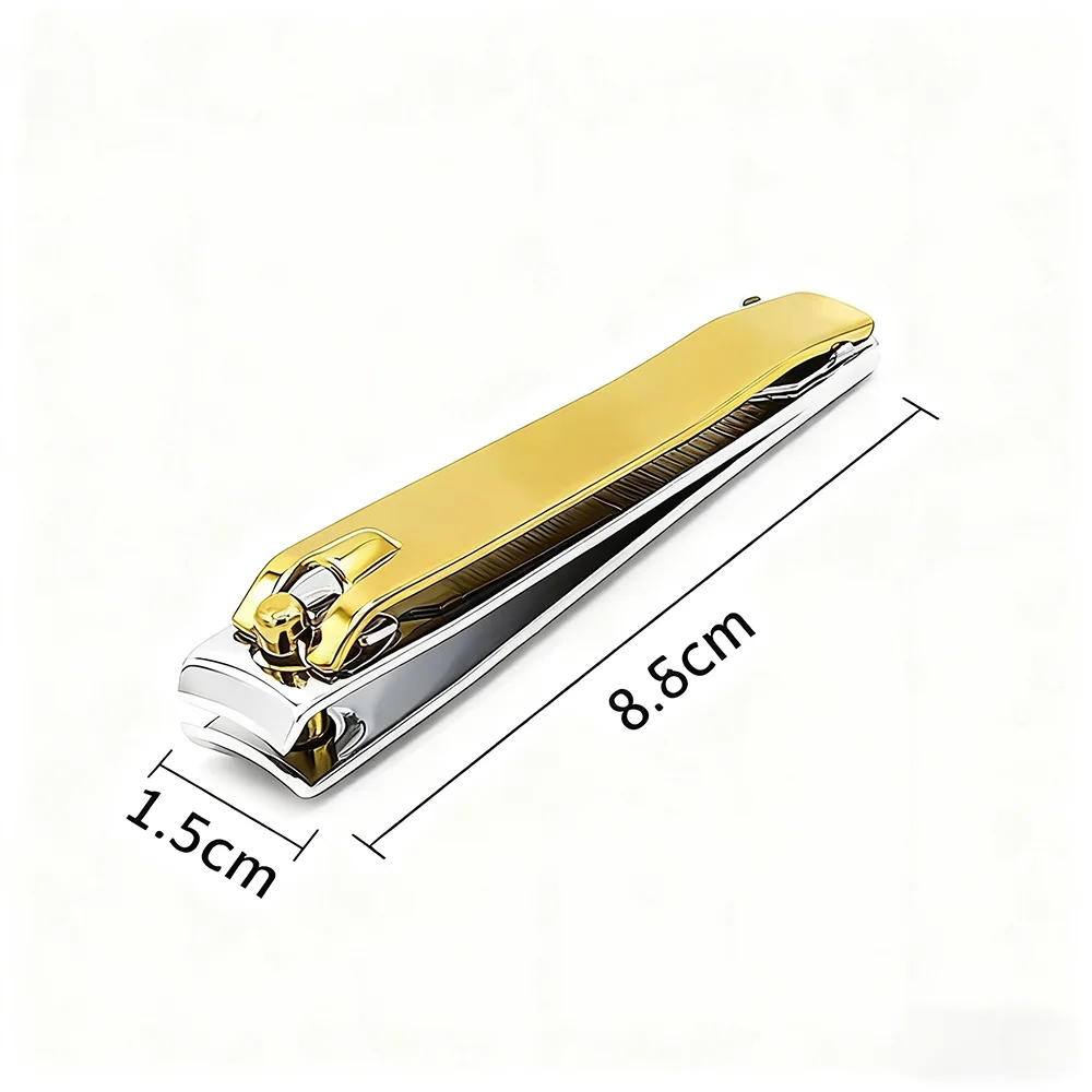 1개/2개 스테인리스 스틸 손톱깎이 및 발톱깎이 두꺼운 손톱용 도구 넓은 턱 직선형 발톱깎이