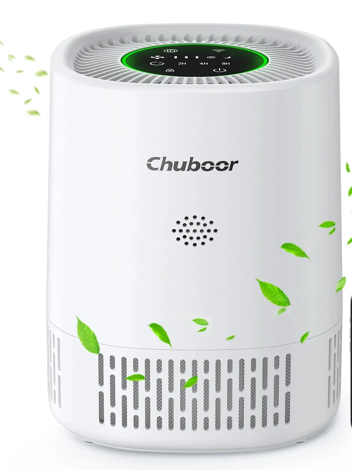 Purificateurs d'air Chuboor pour chambre à coucher, nettoyeur de filtre avec filtres éponge, allergies à la fumée, squames d'animaux, odeur de poussière, bureau, bureau