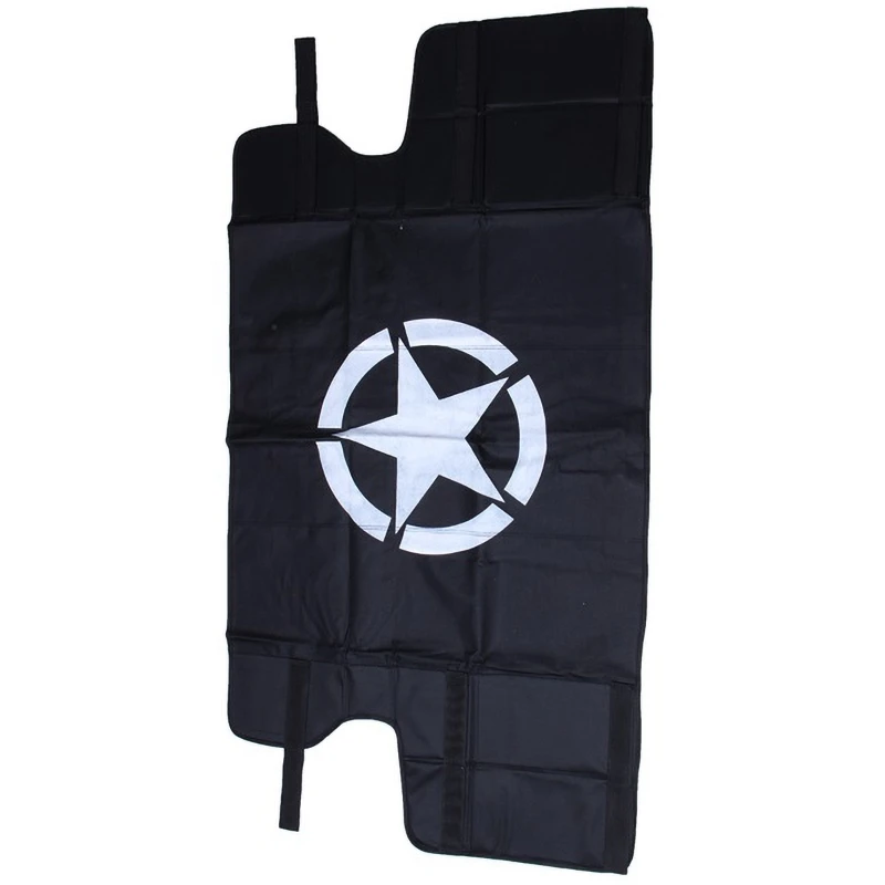 Car Trunk Luggage Sunshade Curtain Luggage Cover Luggage Rack Luggage Cover Pad with Star for Jeep Wrangler