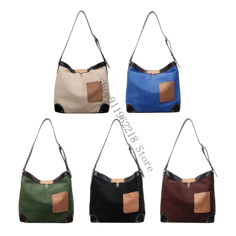 

Регулируемая сумка-ведро из искусственной кожи для повседневного использования, сумка под мышками с мягкой практичной тканью, на