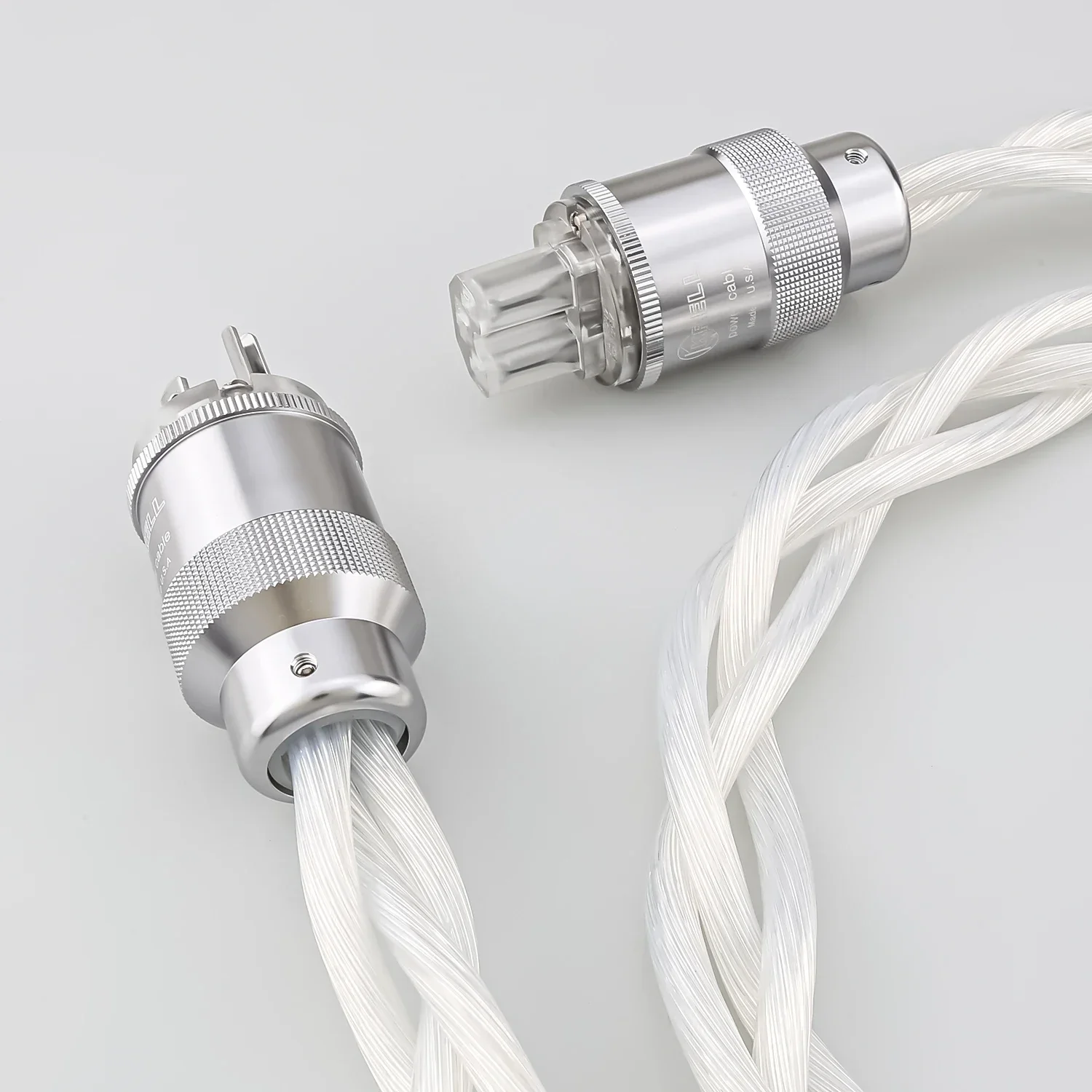 5N OCC HiFi srebrny kabel zasilający US AU EU AC audiofilski wzmacniacz audio filtr DAC rodowany przewód wtykowy