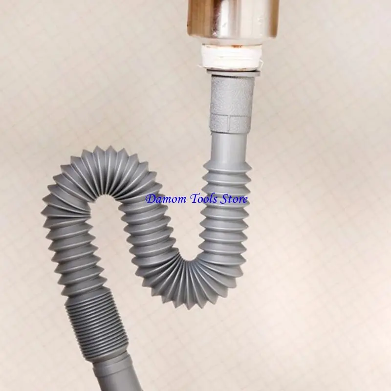 57BE Universal Plastic Flexible Kitchen Basin Strainer Sink Extension Washbasin Drain Hose Pipe For Bathroom Kitchen