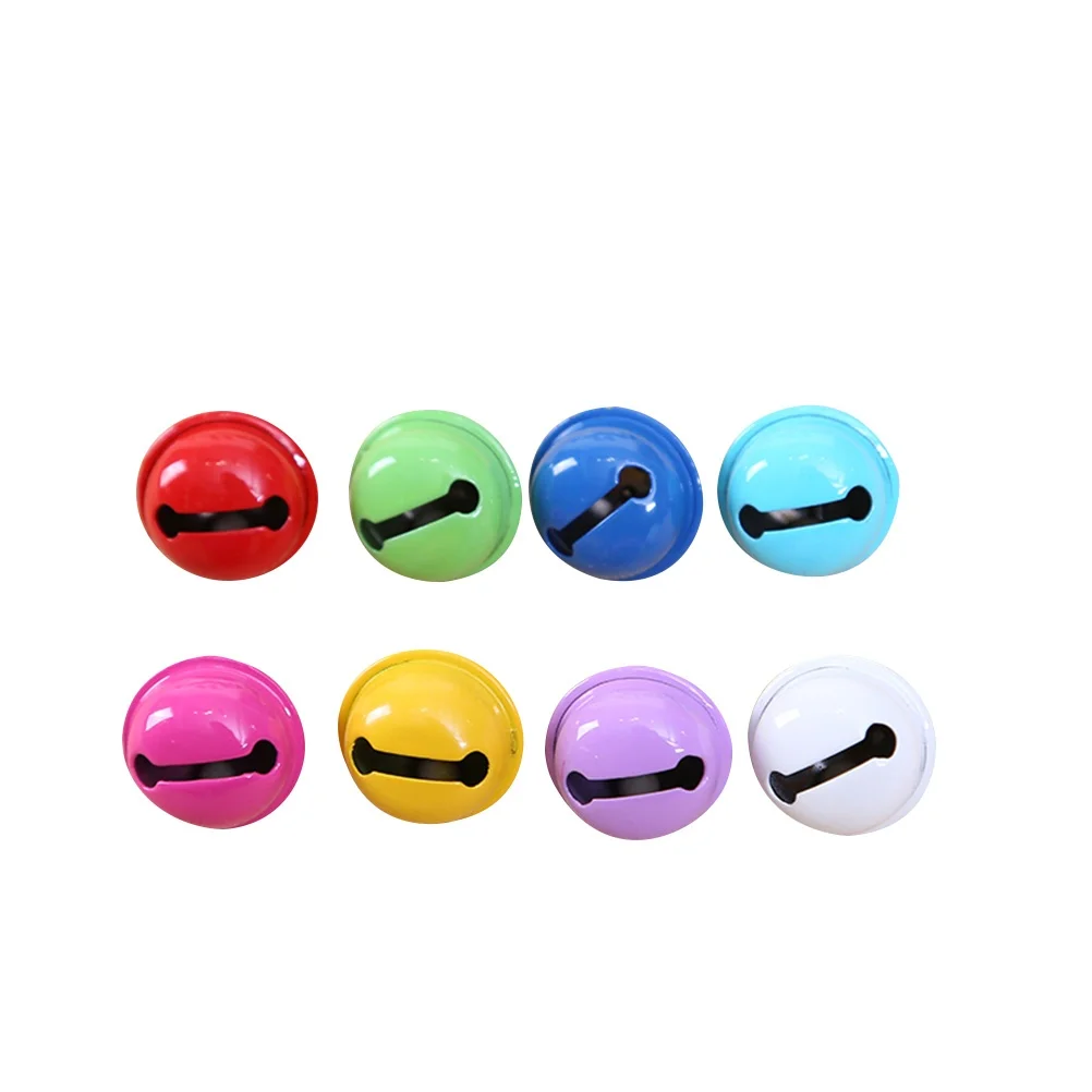 

20pcs 22mm Colorful Painted Jingle Bell Metal Round Mini Bells Jewelry Ornaments Xmas Decor Pendants for Party Christmas DIY Cra