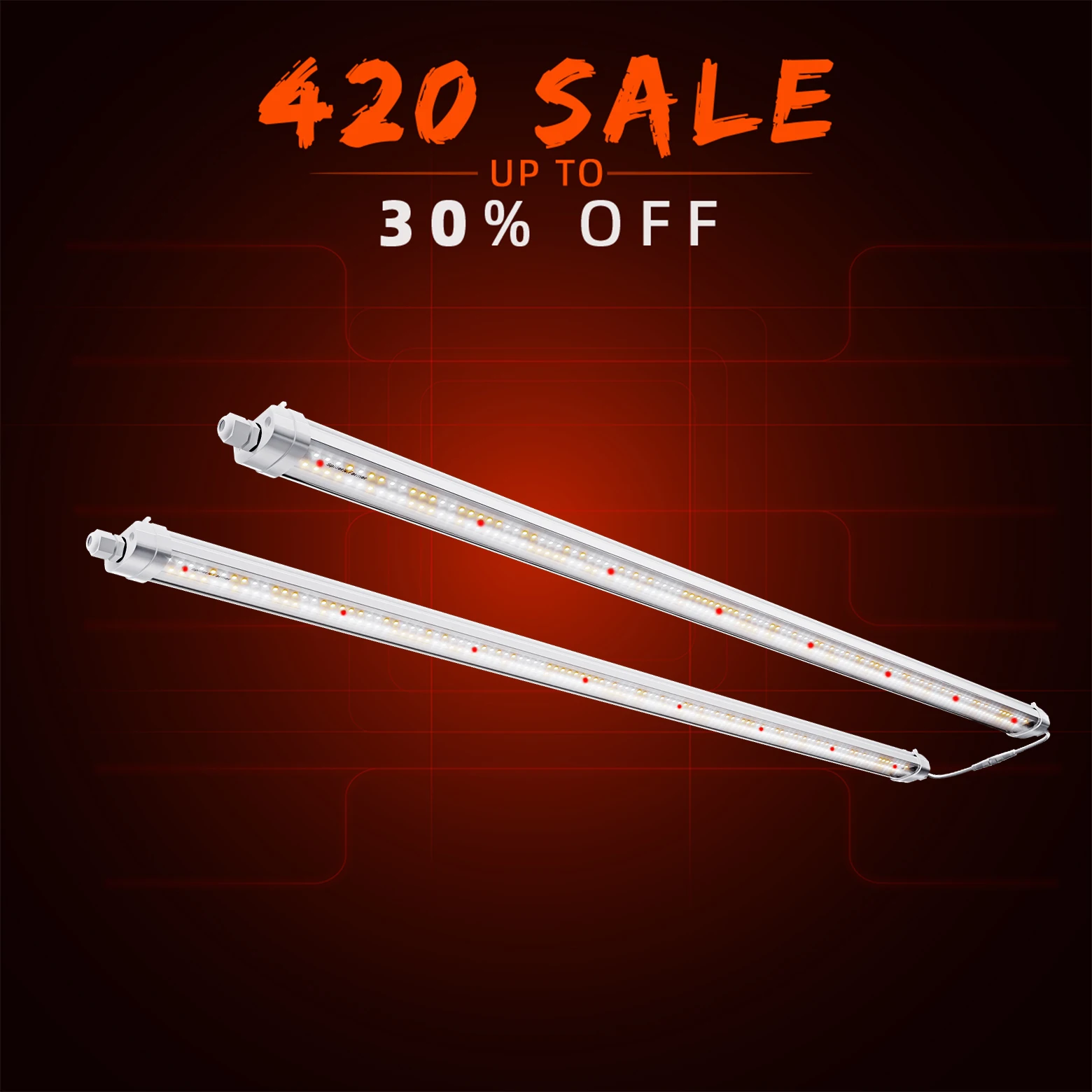 

Spider Farmer Glow80 40W Full Spectrum LED Grow Light Bar, Waterproof for Hydroponics, Promotes Indoor Plant Growth