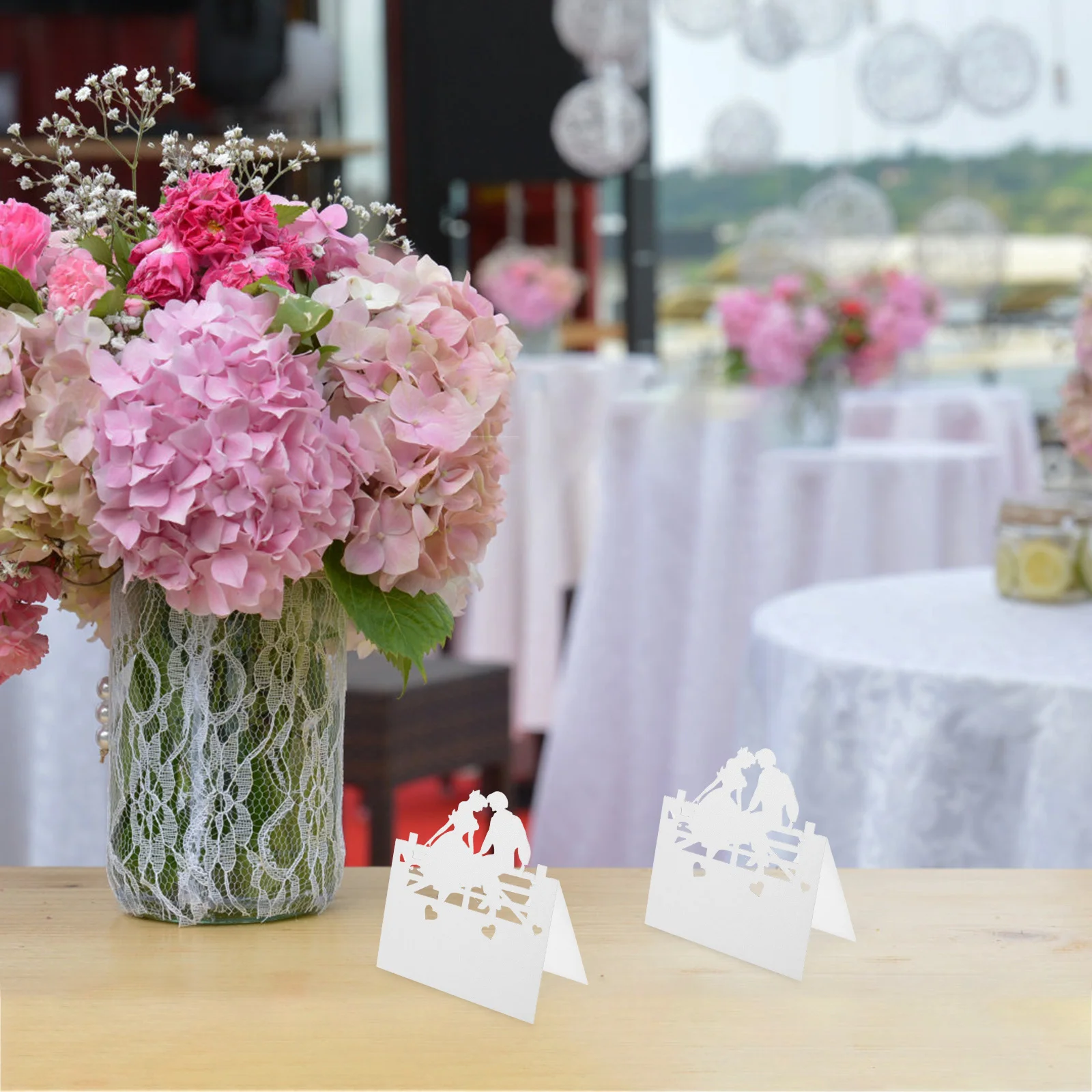 

50pcs Wedding Name Place Table Seating Tags For Reception Blank Guest Name Dinner Party Decor Tent Cards Wedding Seating Chart