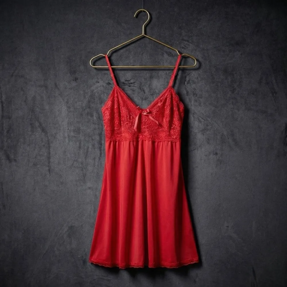 

Тонкая женская кружевная пижама-платье с V-образным вырезом, разрезом, на бретельках, с кружевным бантом, без рукавов, облегающая, на тонких бретелях, для дома
