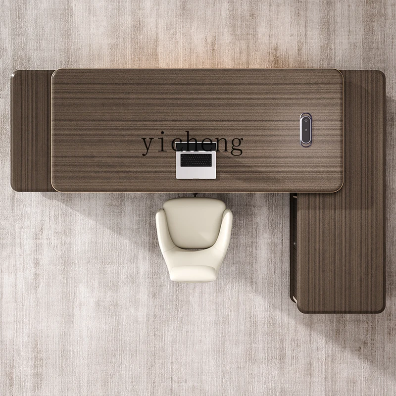 

CZ-1 Simple Modern Light Luxury Executive Office Desk and Chair Combination for Leader President Office Workstation
