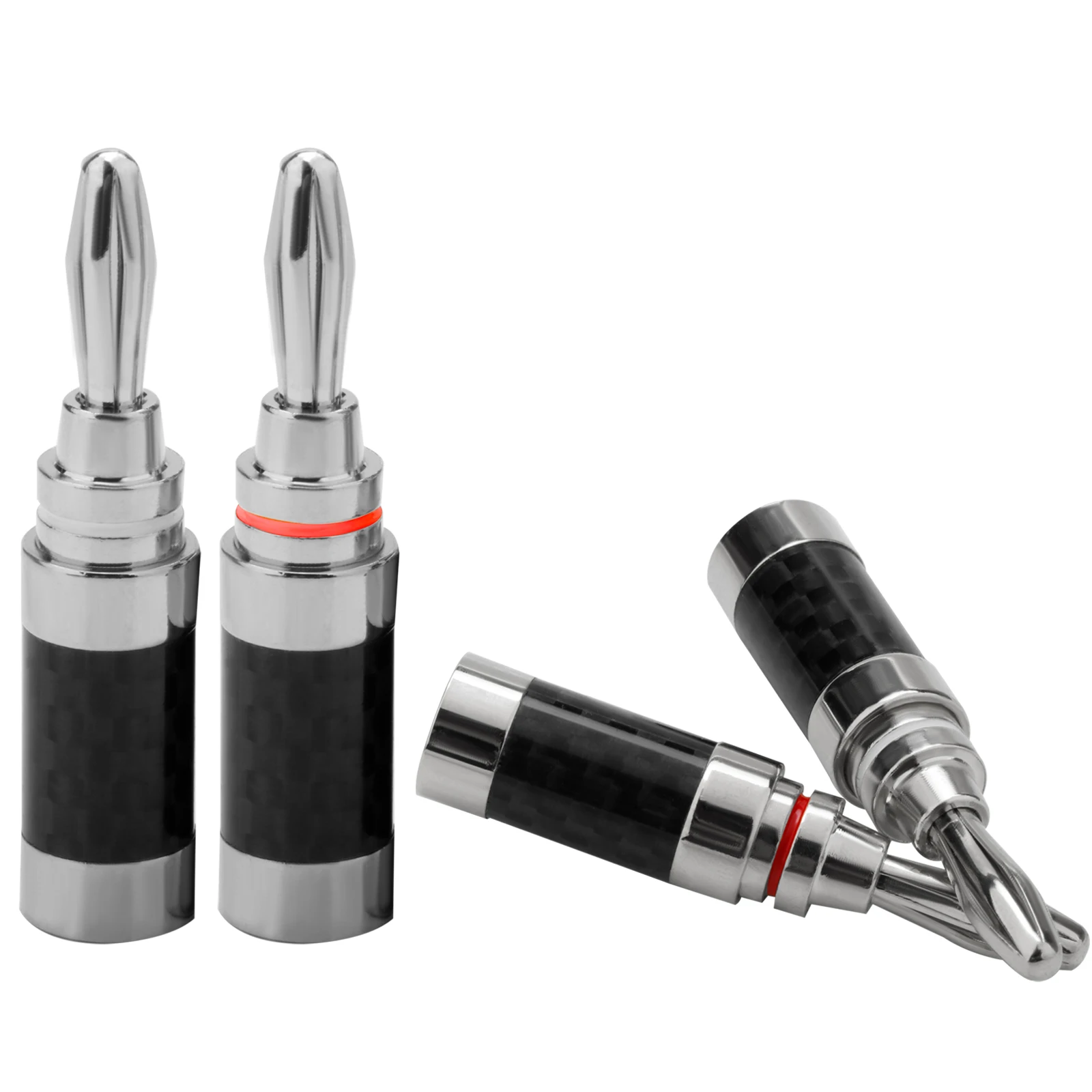 Bananenstecker-Anschluss, Kalble-Lautsprecherserie für rosévergoldete Stecker aus Carbor Fiber – Detail 5