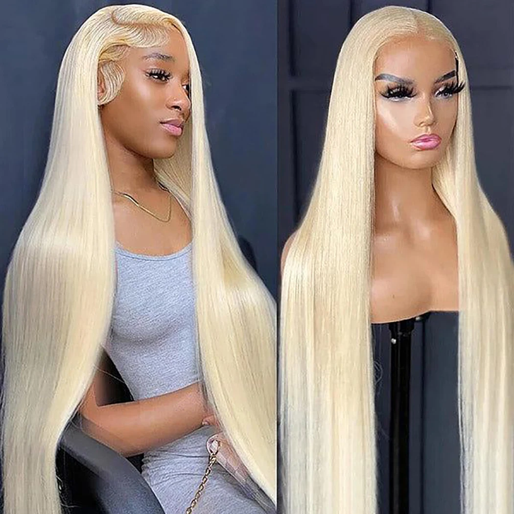 13x4 HD Transparent 613 Blonde Lace Frontal Human Hair Wigs 613 Bob Wig Brazilian Bone Straight 13x4 Lace Front Human Hair Wigs