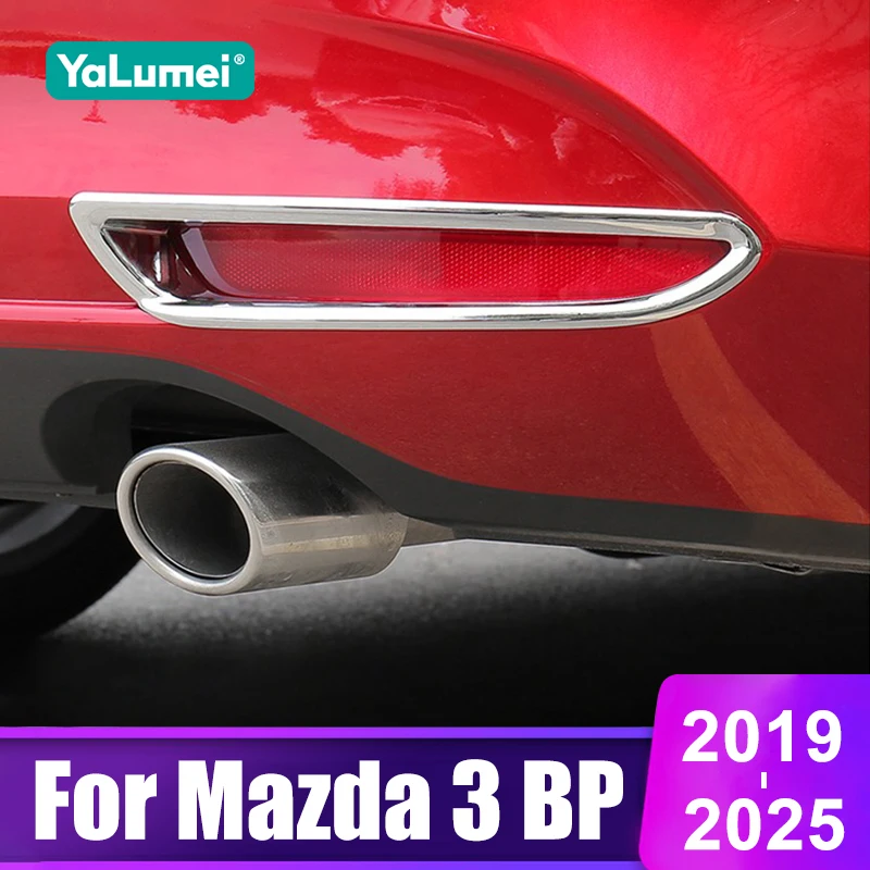 Für Mazda 3 BP Alexa 2019 2020 2021 2022 2023 2024 2025 Auto Vorderer und Hinterer Nebelscheinwerfer-Rahmen Zierblende Abdeckung Zubehör