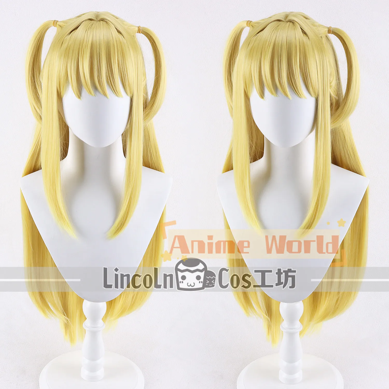 

Anime Misa Amane Cosplay Wig Halloween Carnival Party Props Synthetic Hair Heat Resistant Fiber + Wig Cap