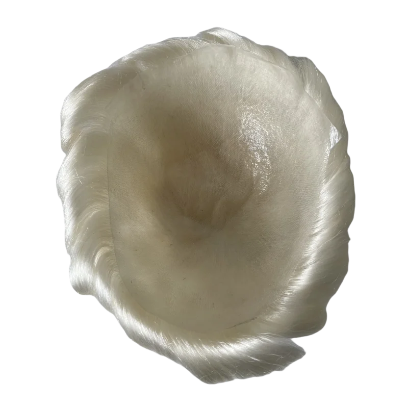 أنظمة الشعر البشري الهندي # شعر مستعار للرجال مقاس 60 لونًا مقاس 8 × 10 بوصة