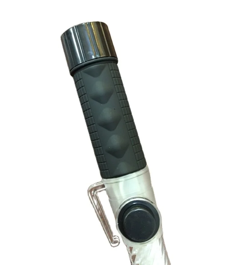 40cm Rechargeable Multi-function Red Shift Green Flashing PC Traffic Baton Whistle And Lighting