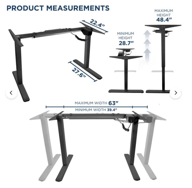 Height Adjustable Lifting Smart Table Electric Automatic Up Down Desk Frame Base